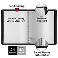 Load image into Gallery viewer, Dunwell Art Portfolio 9x12 Folder - (Black, 1 Pack), Portfolio Folder for Artwork, Presentation Book with 9 x 12" Sheet Protectors, 24 Pockets Display 48 Pages, Binder for Kids Art, Drawing Binder