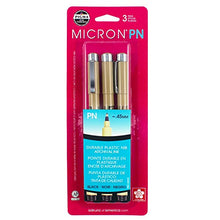 Load image into Gallery viewer, Sakura Black Pigma Micron PN Pens .45mm 3/Pkg, Original Version