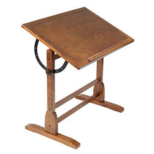 Load image into Gallery viewer, Studio Designs Vintage Wood Drafting Table with 36" x 24" Adjustable Top in Rustic Oak