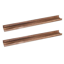 Load image into Gallery viewer, AZSKY Rustic Picture Wall Ledge for Photo Frames, Country Style,Floating Wall Shelf, Set of 2(Solid Pine Wood, 24 Inches) (36)