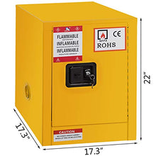 Load image into Gallery viewer, Mophorn 17" x 17" x 22" Flammable Cabinet Galvanized Steel, Safety Cabinet, Adjustable Shelf Flammable Storage Cabinet, for Commercial Industrial and Home Use