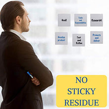 Load image into Gallery viewer, 4"x4" - 12 Pack Reusable Sticky Notes for Home, Office, Classroom and Hospitals - Dry Erase Sticker Labels - Easy to Write and Erase Technology - 2 Magnetic Whiteboard Markers with Erasers