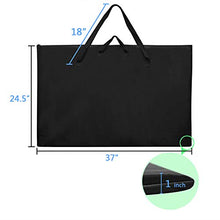 Load image into Gallery viewer, ZKOO Large Size Art Portfolio Tote with Nylon Shoulder, Poster Board Storage Bag, 24"X 36" Student Art Work Portfolio Case