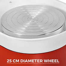 Load image into Gallery viewer, Mophorn Pottery Wheel 25cm Pottery Forming Machine 280W Electric Pottery Wheel with Adjustable Feet Lever Pedal DIY Clay Tool with Tray for Ceramic Work Clay Art DIY Clay