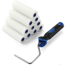 Load image into Gallery viewer, Foam Roller Set,4-Inch Mini Paint Roller Cover Refills, Small Roller Nap, Foam-Covered Ends, High-Density Foam Covers for Roller Frame and Paint Roller Kit, Pack of 11