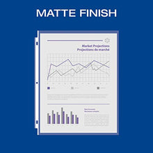 Load image into Gallery viewer, Oxford Lightweight Sheet Protectors, Non Glare Matte, Top Load, Letter Size Plastic Sleeves, Reinforced 3 Hole Punch for Binders, 200 per Box (33266)