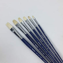 Load image into Gallery viewer, XDT#839 Bright Artist Paint Brushes 6pc White Goat #2 #4 #6 #8 #10 #12 Watercolor