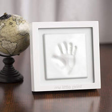 Load image into Gallery viewer, Pearhead Babyprints Clay Keepsake Frame, Newborn Baby Handprint Kit, New Parents Gift, White