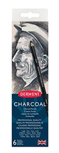 Load image into Gallery viewer, Derwent Charcoal Pencils, Metal Tin, 6 Count (0700838), Black/White