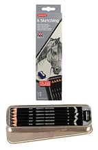 Load image into Gallery viewer, Derwent Sketching Pencils, 4mm Core, Metal Tin, 6 Count (0700836)