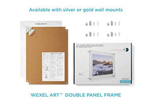 Load image into Gallery viewer, Wexel Art 15x18-Inch Double Panel Grade Acrylic Floating Frame with Gold Hardware for, 11x14-Inch Art & Photos