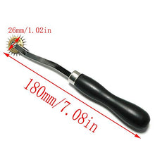Load image into Gallery viewer, LQ Industrial Needle Point Tracing Wheel 2PCS Needle Point Serrate Edge Pattern Tracer Tracing Wheel with Wooden Handle for DIY Sewing
