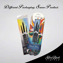 Load image into Gallery viewer, Silver Brush Limited SLM 3099 Susan Louise Moyer Basic Watercolor Brush Set, Set of 3 Black Velvet Round Brushes, Sizes 4, 8, and 12