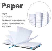 Load image into Gallery viewer, BESTWYA Classic Notebook PU Leather Hard Cover Size 5.8 x 3.6 Inch 160 Pages White Lined Paper (Pocket Size,Black)