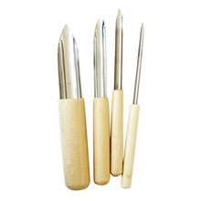 Load image into Gallery viewer, Baoblaze 4 Piece Wooden Handle Polymer Clay Punch Hole Cutter Pottery Sculpting Tools Set