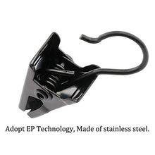 Load image into Gallery viewer, 30 Pack Heavy-Duty Hook Clip Set Curtain Clips for Curtain Photos Home Decoration Art Craft Display - Black