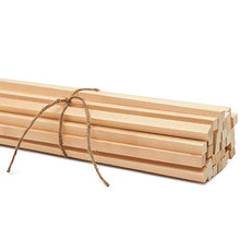 Load image into Gallery viewer, Square Wood Dowel Rod 36" x 1/2", Pack of 10 Square Wooden Dowel Sticks for Crafts and DIY, Birch Hardwood, by Woodpeckers