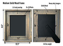 Load image into Gallery viewer, Fairwood Way 8x10 Rustic Picture Frame - 8x10 Wood Picture Frame Made from Distressed Pine Wood - Handmade Farmhouse Frame with Wide Molding - Rustic Frame for 8x10 Photos or Artwork