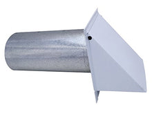 Load image into Gallery viewer, 4 Inch Wall Vent Painted White Damper & Screen (4 Inch Diameter) - Vent Works