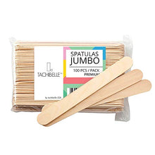Load image into Gallery viewer, Tachibelle 100 Piece Jumbo Craft Sticks, Premium Wood For Building, Mixing, and Creating Craft Projects