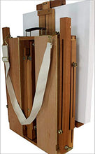 Load image into Gallery viewer, Artist Quality French Easel - Portable Art Easel with Storage Sketch Box, French Style Adjustable Painting Easel with Wooden Pallete & Shoulder Strap for Painting and Drawing