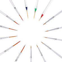 Load image into Gallery viewer, 15 Pcs Paintbrushes, Detail Fine Miniature Paint Brushes Mini Tiny Micro Paintbrush Painting Set | Extra Fine Point Tip | for Figurine Fabric Citadel Face Acrylic Watercolor Oil by Afantti