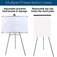 Load image into Gallery viewer, Aluminum Flip-Chart Presentation Easel: 2-Pack with Telescoping Legs, 70 Inches (Black)