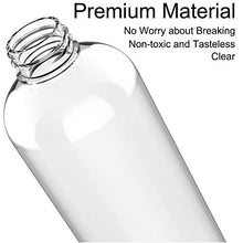 Load image into Gallery viewer, Clear Plastic Spray Bottle, Flutain 4-Pack 16OZ Empty Spray Bottles with Adjustable Nozzle, Fine Mist Spray Bottle for Cleaning Solutions