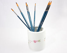 Load image into Gallery viewer, Artist Round Paint Brushes - Professional Quality Golden Nylon, Long Handle, Round Paint Brush Set - Ideal for Watercolor Painting and Equally Useful for Acrylic Painting, Gouache and Oil Painting.