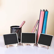 Load image into Gallery viewer, Amazon Basics Wood Mini Chalkboards Signs with Support Easels, 20 Pack