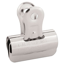 Load image into Gallery viewer, X-ACTO 2001LMR Bulldog Clips, Steel, 7/16-Inch Capacity, 1-1/4-Inch w, Nickel-Plated, 36/Box