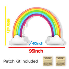 Load image into Gallery viewer, HAPAH Inflatable Rainbow Sprinkler Backyard Games Summer Outside Water Toy, Yard Fun for Kids with Over 6 Feet Long Giant Sprinkler