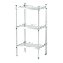 Load image into Gallery viewer, Gatco 1351 3-Tier Rectangle Taboret in Chrome
