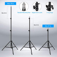 Load image into Gallery viewer, HPUSN Softbox Lighting Kit Professional Studio Photography Equipment Continuous Lighting with 85W 5400K E27 Socket and 2 Reflectors 50 x 70 cm and 2 Bulbs for Portrait Product Fashion Photography