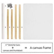 Load image into Gallery viewer, 16 x20 Inch Canvas Boards for Painting, Art Stretcher Bars,DIY Solid Wood Canvas Panels Frame,Art Blank canvases for Painting,Frames for Canvas Paintings,Easy to Build Canvas Stretching System