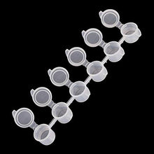 Load image into Gallery viewer, LAHONI 180 Pots Empty Palette Cups Strips Paint Cups with Lids Strip 5ml/0.17oz Mini Empty Plastic Paint Cups Jars Pigment Storage Containers(6Cups/ Strip,30 Strips) 5ml/0.17oz