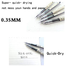 Load image into Gallery viewer, Liquid Ink Rollerball Pens Ballpoint Pens Gel Ink Pen Quick-Drying Extra-Fine Premium Japanese Style 0.35mm point Rolling Ball Maker Pens for Office School Stationery Supply 12 Pcs/Set Black