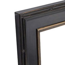 Load image into Gallery viewer, Creative Mark Museum Plein Aire Wooden Art Picture Frame Museum Quality Closed Corner 3.5 Inch Wide Frames - Antique Black w/Gold Detail - 8x10