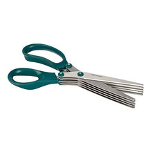 Load image into Gallery viewer, Fiskars Fringe Scissors, Green Teal/Silver