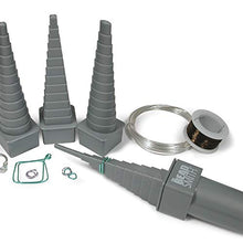 Load image into Gallery viewer, The Beadsmith Mandrel 4X, Wire Wrapping Set, 4 Different Shapes, Oval, Square, Round and Triangle, Plus Interchangeable Handle, Metal Jewelry Forming and Shaping Tool