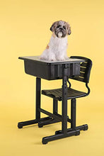 Load image into Gallery viewer, Flash Furniture Adjustable Height Student Desk and Chair with Black Pedestal Frame
