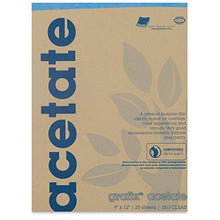 Load image into Gallery viewer, Grafix Acetate Pad, 9 X 12 in, Clear, 25 Sheets/Pad
