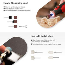 Load image into Gallery viewer, AVID POWER Cordless Rotary Tool with 2.0 Ah 8V Li-ion Battery, 5-Speed, 4 Front LED Lights and 60pcs Accessories Kit for Carving, Engraving, Sanding, Polishing and Cutting
