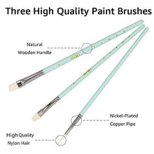 Load image into Gallery viewer, HIMI Gouache Paint Set, 24 Colors x 30ml Unique Jelly Cup Design with 3 Paint Brushes in a Carrying Case Perfect for Artists, Students, Gouache Opaque Watercolor Painting (Green)