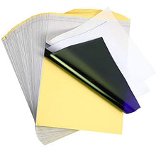 Load image into Gallery viewer, Tattoo Transfer Paper - Romlon 50 Sheets Tattoo Stencil Paper Tattoo Paper A4 Size Paper with 4 Layers Tattoo Transfer Paper DIY Tracing Paper for Tattoo Transfer Kit Tattoo Supplies