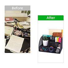 Load image into Gallery viewer, MDHAND Office Desk Organizer and Accessories, Mesh Desk Organizer with 6 Compartments + Drawer