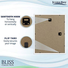 Load image into Gallery viewer, Icona Bay 11x14 White Picture Frame with Removable Mat for 8x10 Photo, Modern Style Wood Composite Frame, Wall Mount Only, Bliss Collection
