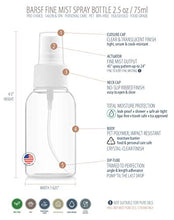 Load image into Gallery viewer, Bar5F Fine Mist Spray Bottle, 2.5 OZ (Pack of 3)