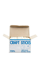 Load image into Gallery viewer, Natural Wood Craft Sticks, 4.25 Inch Popsicle Sticks for Ice Cream, Crafts, Waxing, Art Projects & Party Food Labels (1,000 Sticks)