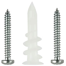 Load image into Gallery viewer, RIFAA Self Drilling Drywall Anchors and Screws Kit of 40 Pieces - Wall Anchors Holds 50 Lbs - Install Hardware - Mount and Hang from Drywall and Doors